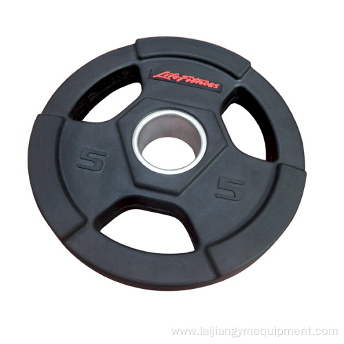 Black rubber plate wholesale fitness equipment